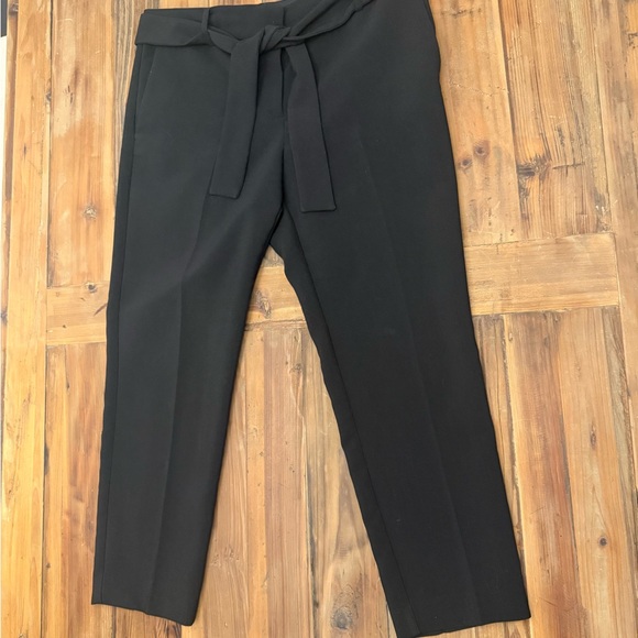 Ann Taylor Black Tie-Waist Pants - Picture 2 of 15